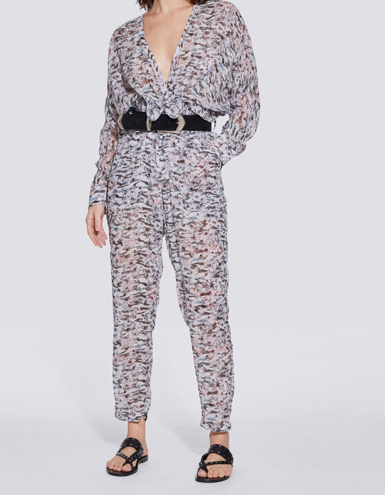 ILUKA PRINTED STRAIGHT LEG JUMPSUIT
